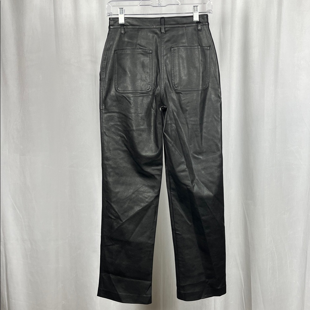 Aritzia Wilfred Free Ascendant Pant in Black Leather. - Picture 7 of 12